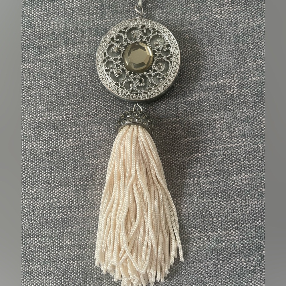 Beaded Necklace with pendant & tassel